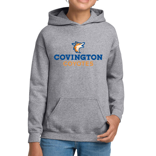 Covington Coyotes Youth Heavy Blend Hooded Sweatshirt Thumbnail