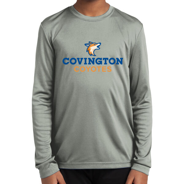 Covington Coyotes Youth Long Sleeve PosiCharge Competitor Tee Thumbnail