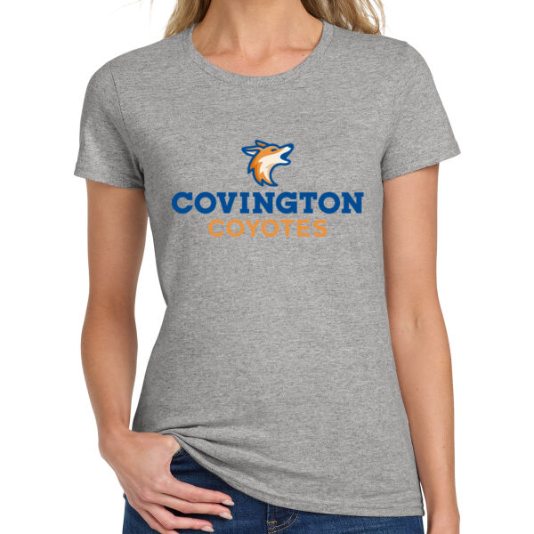 Covington Coyotes Ladies Heavy Cotton 100% Cotton T Shirt Thumbnail